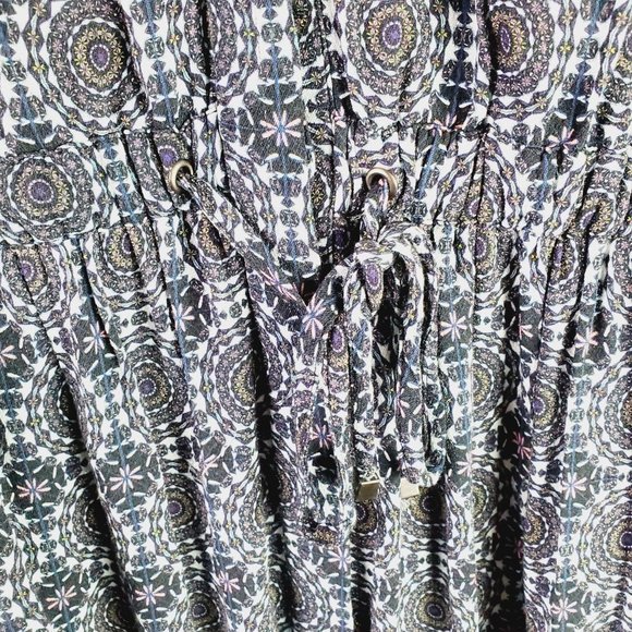 Pure Collection Circular Geometric Viscose Lagenlook Dress Sz 12 - Picture 8 of 10